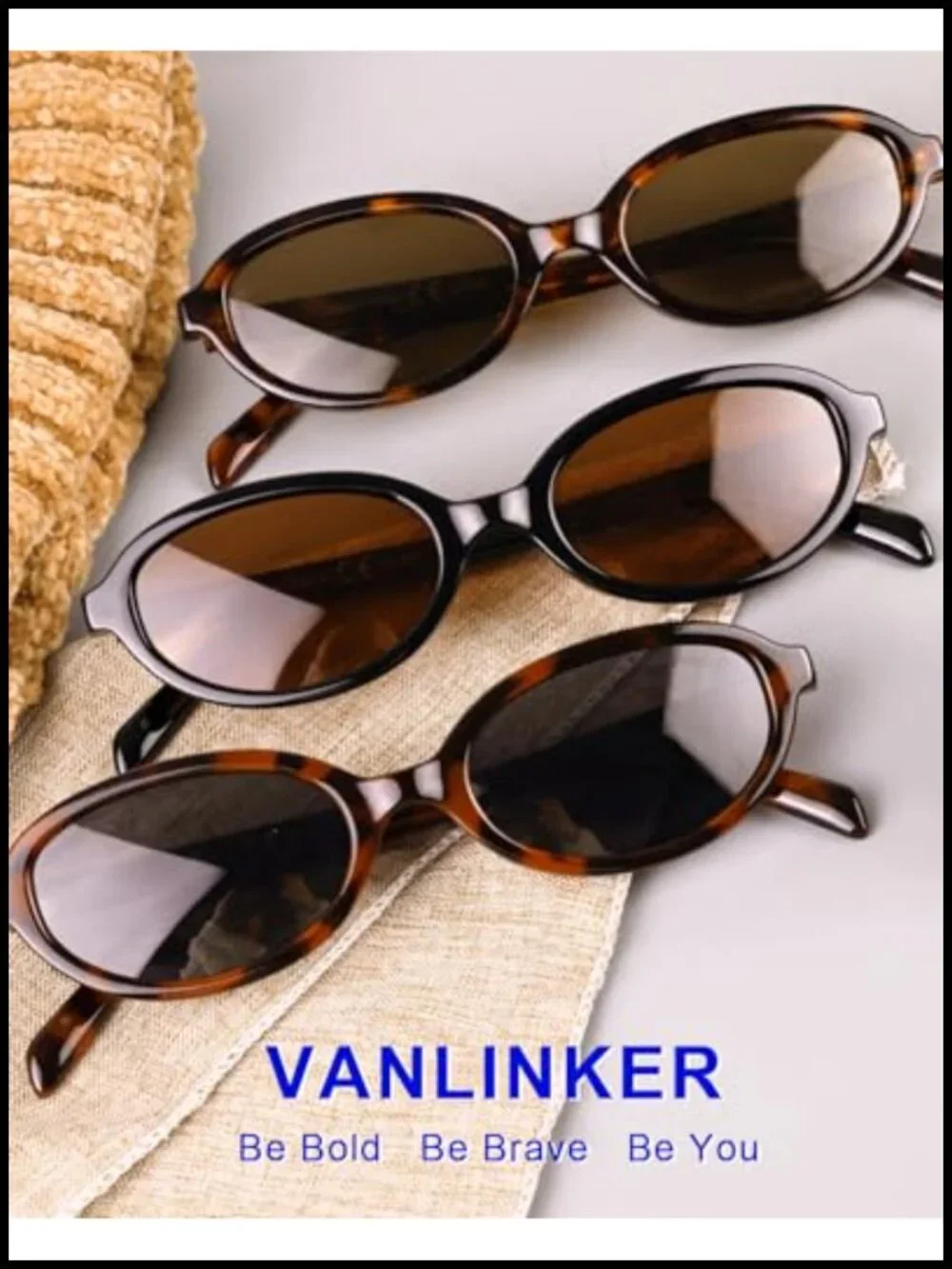 Retro Oval Polarized Sunglasses for Women Narrow 90s Trendy Y2k
